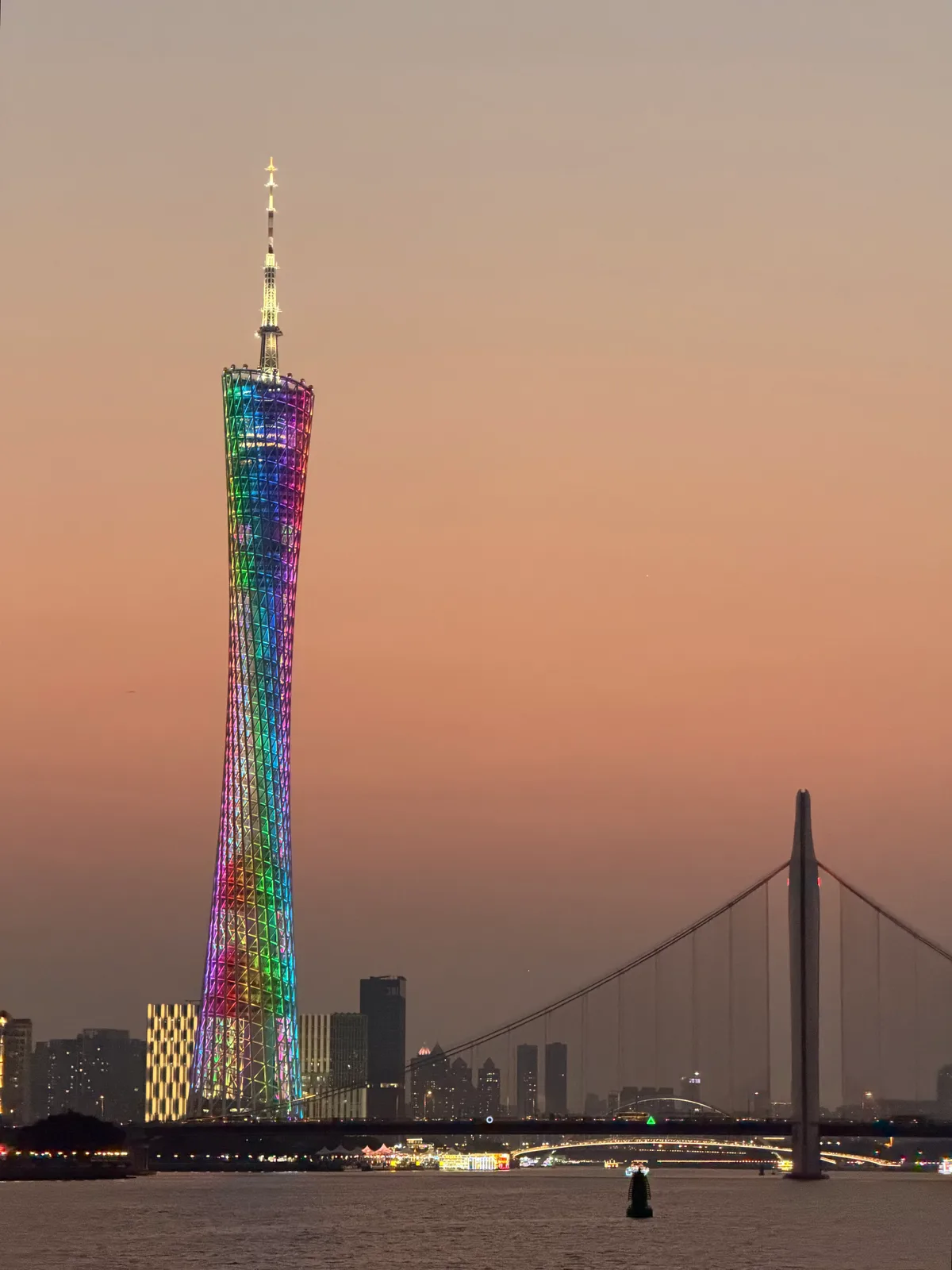 Canton Tower at dusk