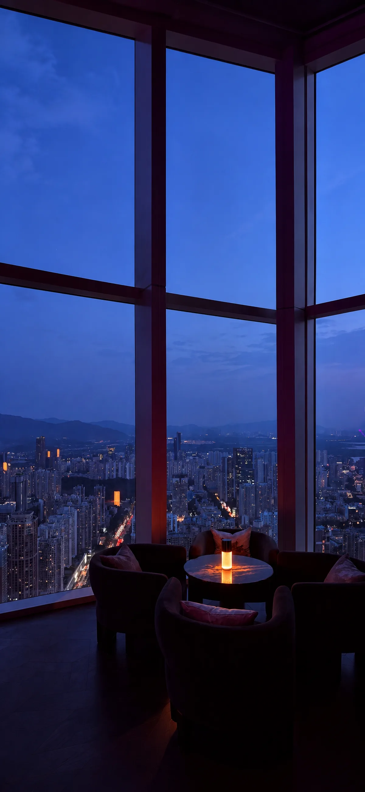 Blue hour, up high