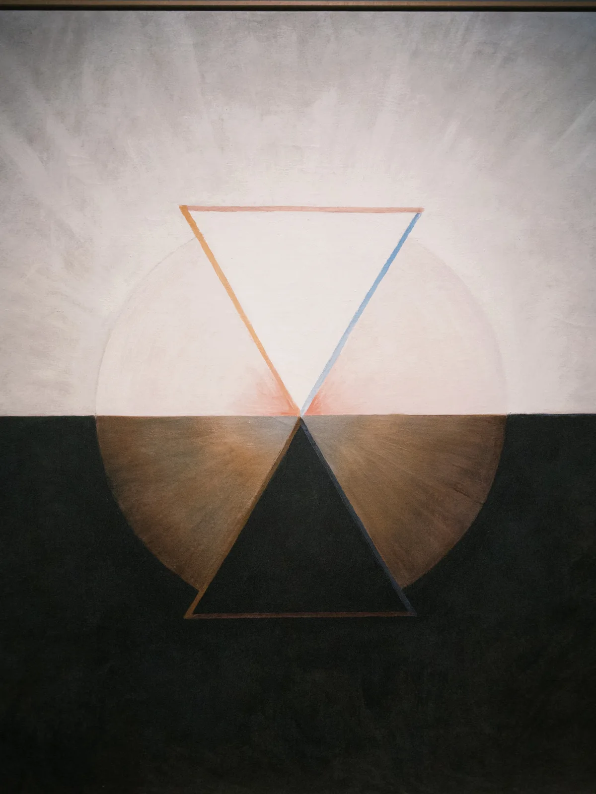 Triangles and a half circle